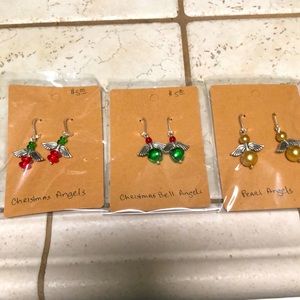Handmade Christmas earrings